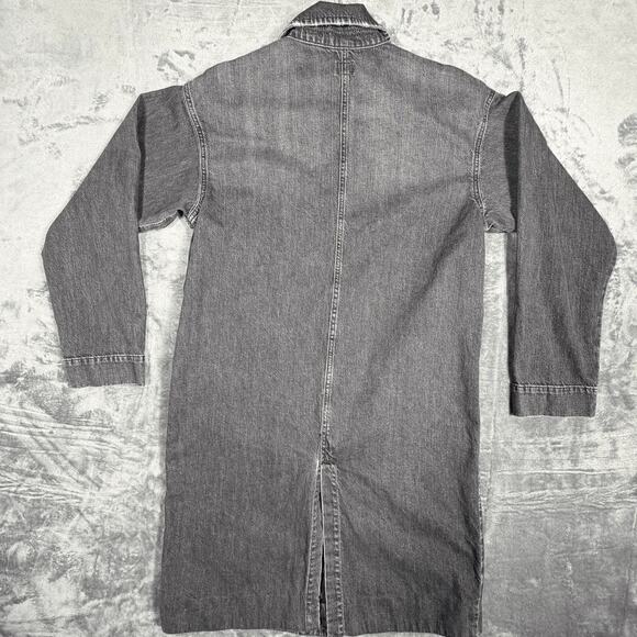 Lee Denim Jacket Long Sleeve Button Down Size S Casual Wear Gray Comfortable - Picture 2 of 6